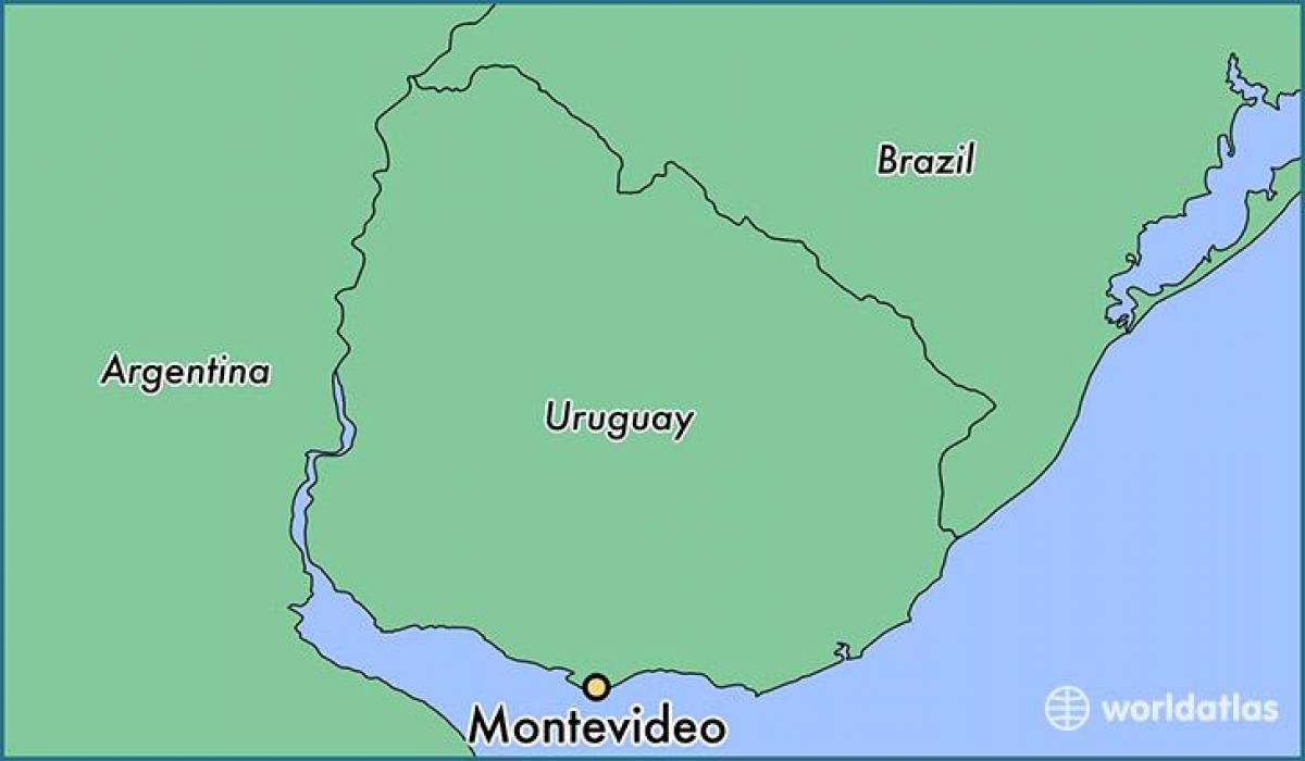 지도 몬테비데오의 우루과이